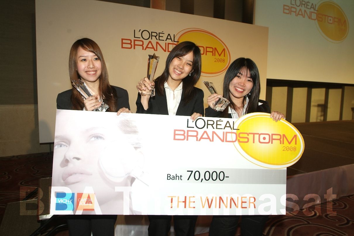 The Winning Team from L'Oreal Brandstorm